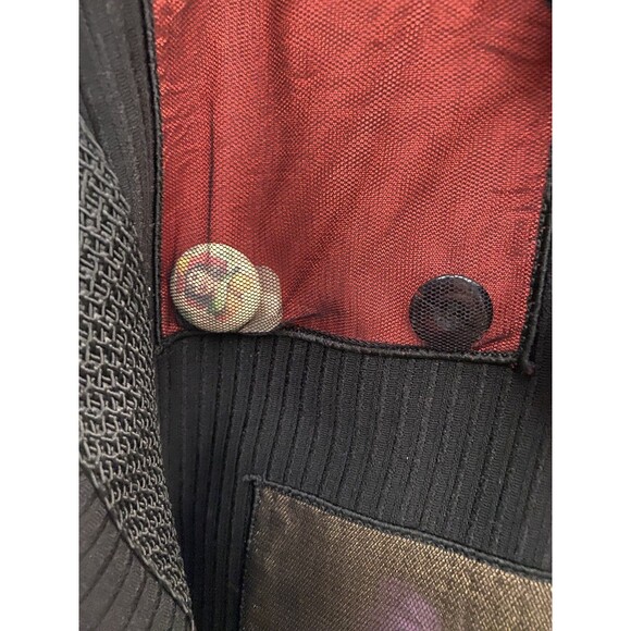 Max & Mabel Art to Wear Patchwork Blazer Size 0 - Picture 8 of 13